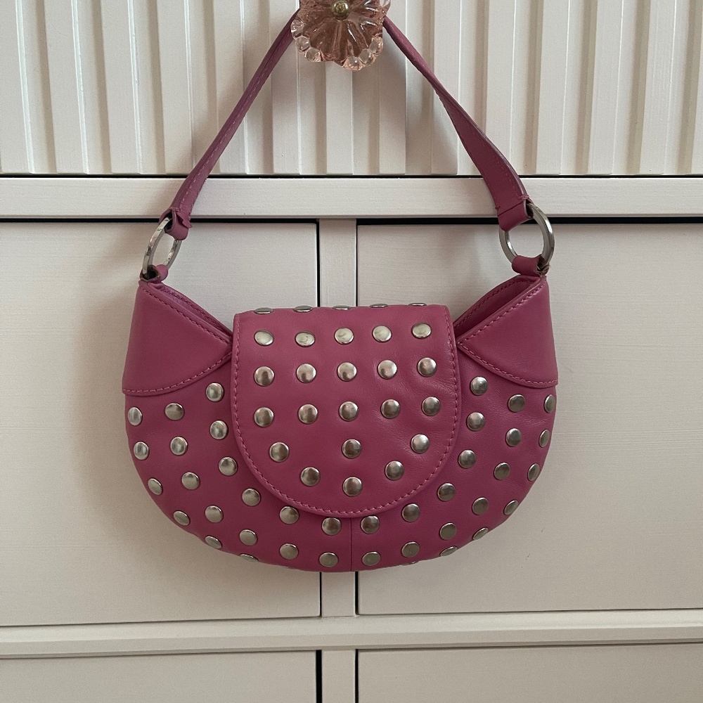 BCBG Girls Leather Studded Baguette